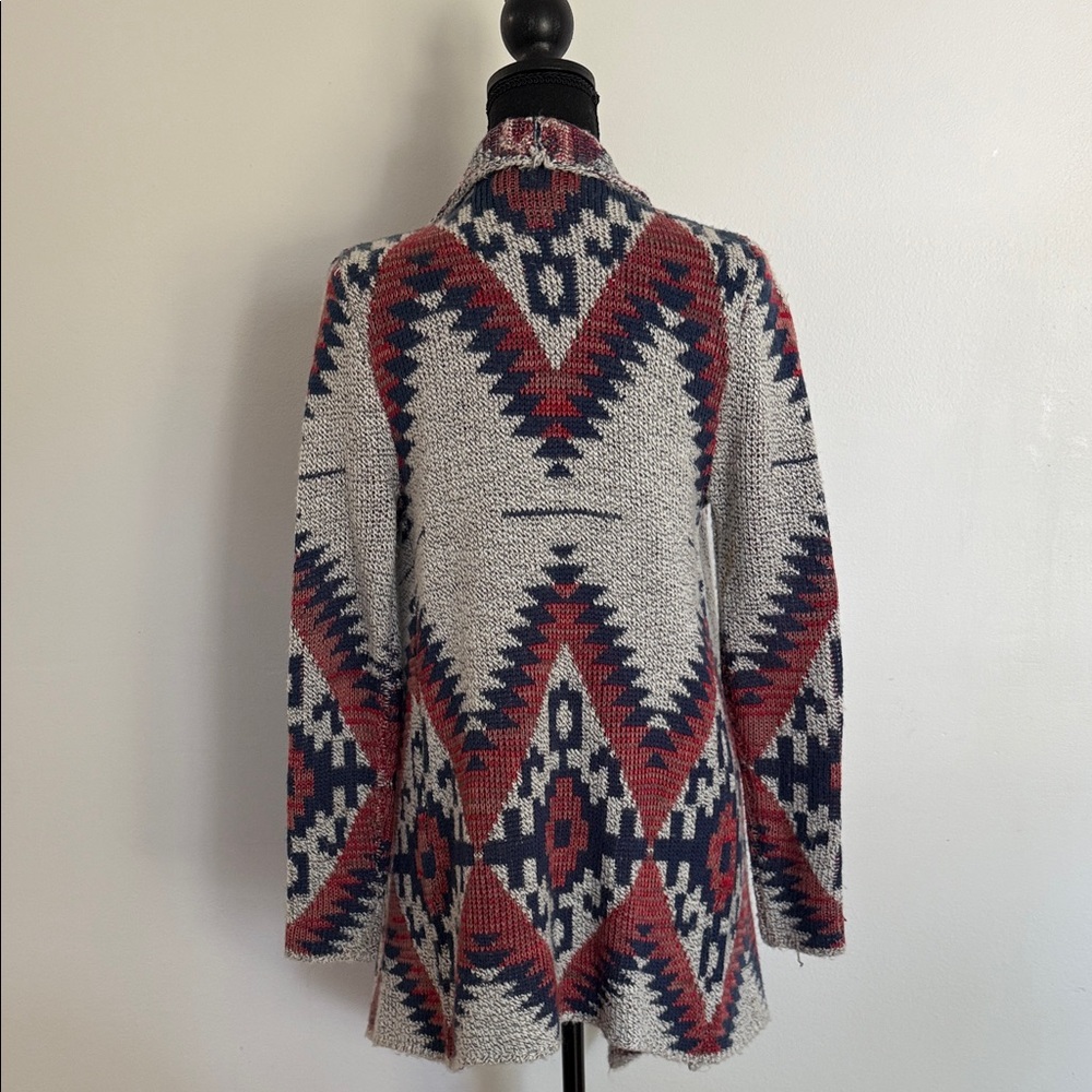 RD Style Multicolor Aztec Open Cardigan - Picture 5 of 9